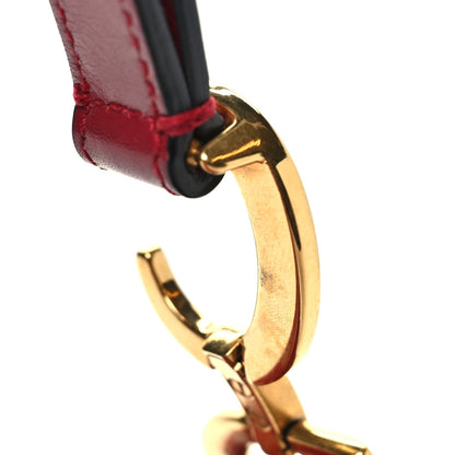 Calfskin Mini Saddle Bag Red