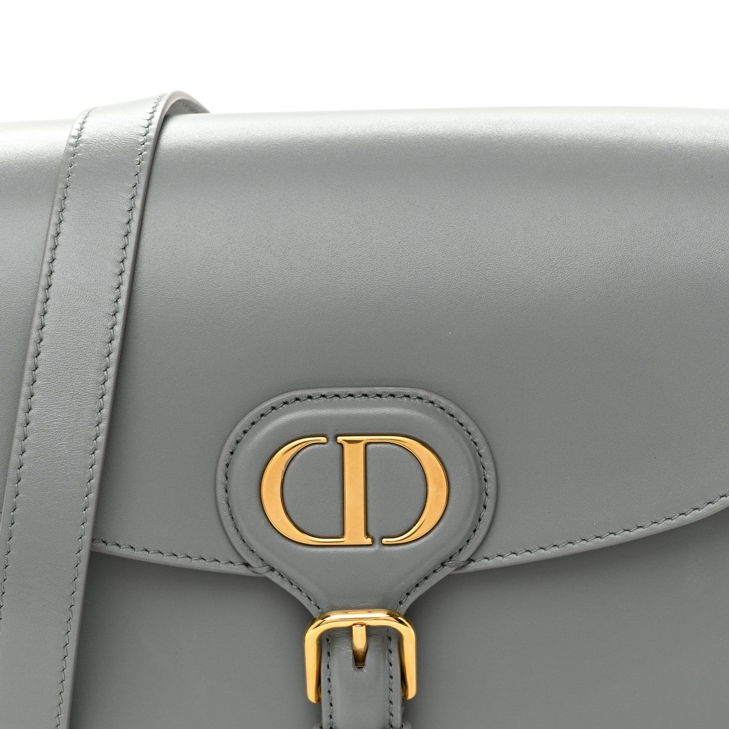 Box Calfskin Medium Bobby Flap Gray