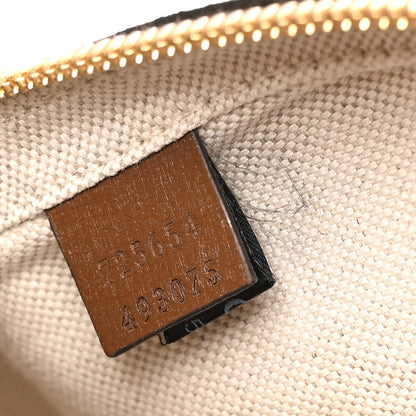 GG Supreme Monogram Azalea Calfskin Retro Interlocking G Multi-Function Bag Beige Ebony Brown Sugar