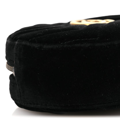 Velvet Matelasse GG Marmont Belt Bag Black 95 38 Black