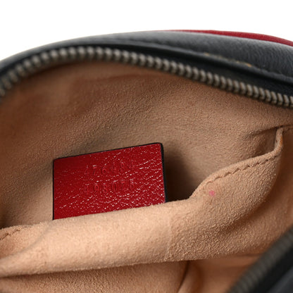 Azalea Calfskin Matelasse Diagonal Torchon GG Marmont Belt Bag 75 30 Black Romantic Cerise