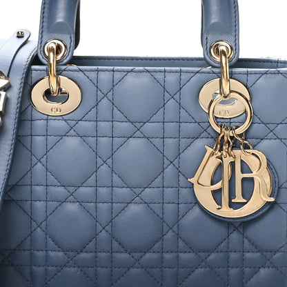 Lambskin Cannage Gradient Small My ABCDior Lady Dior Indigo Blue