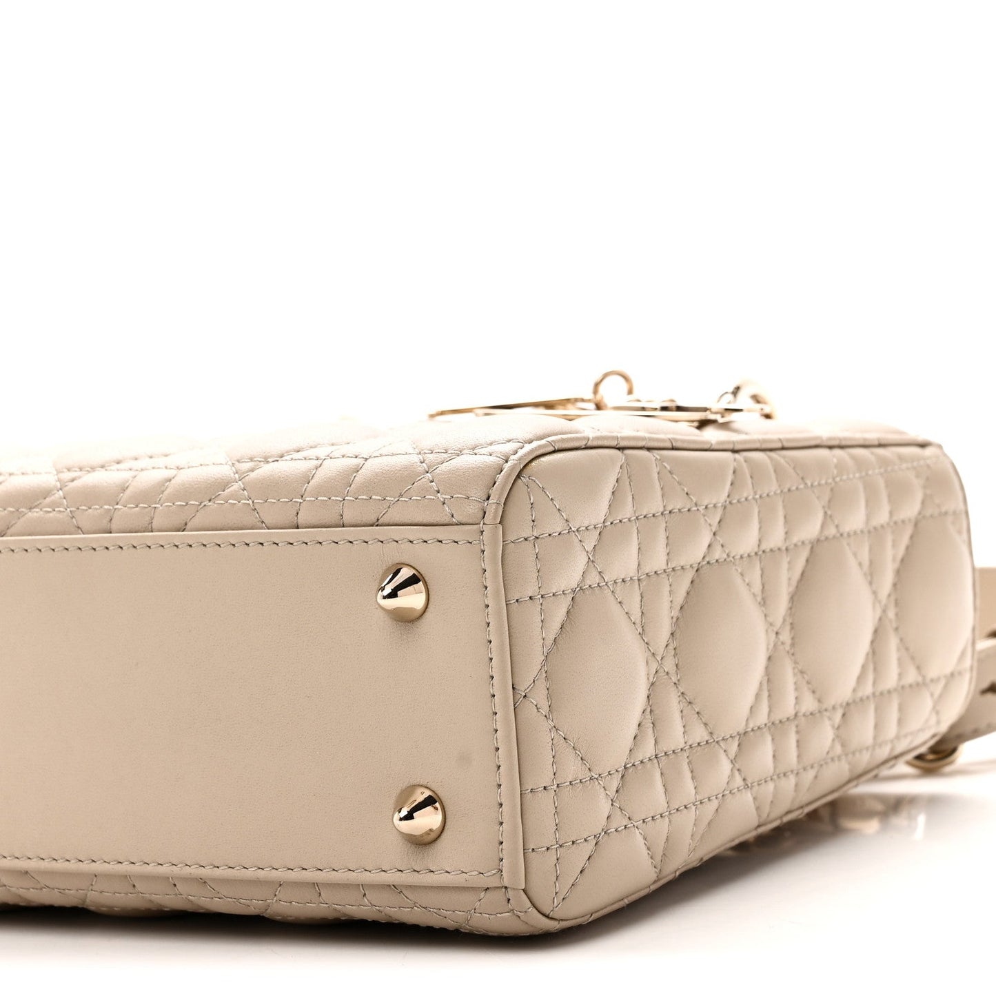 Lambskin Cannage Small My ABCDior Lady Dior Hazelnut