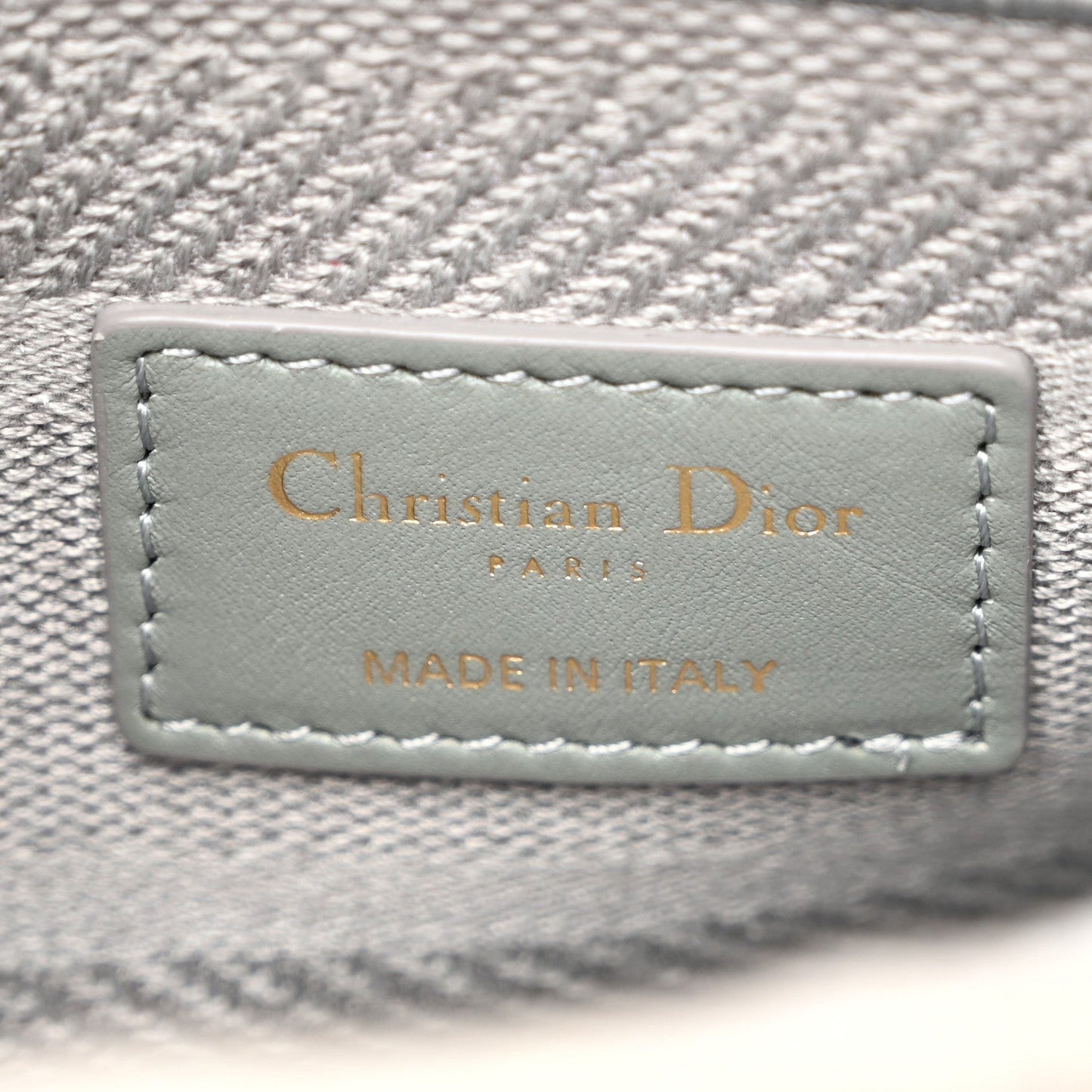 Canvas Embroidered Cannage Medium Lady D-Lite Gray