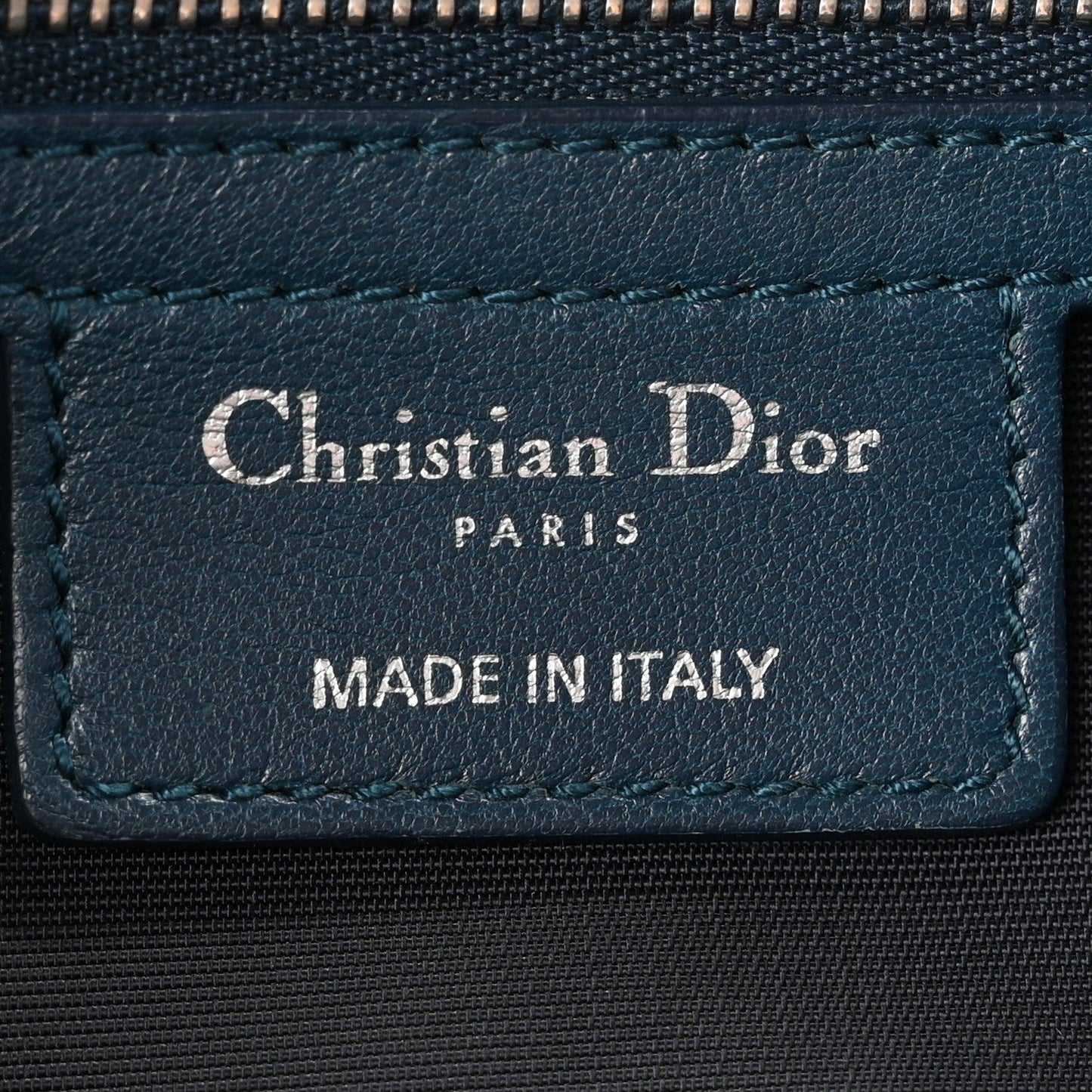 Lambskin Cannage Granville Polochon Blue