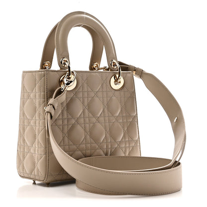 Lambskin Cannage Small My ABCDior Lady Dior Hazelnut