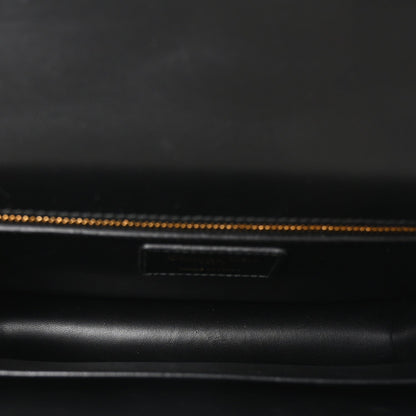Smooth Calfskin 30 Montaigne Flap Bag Black