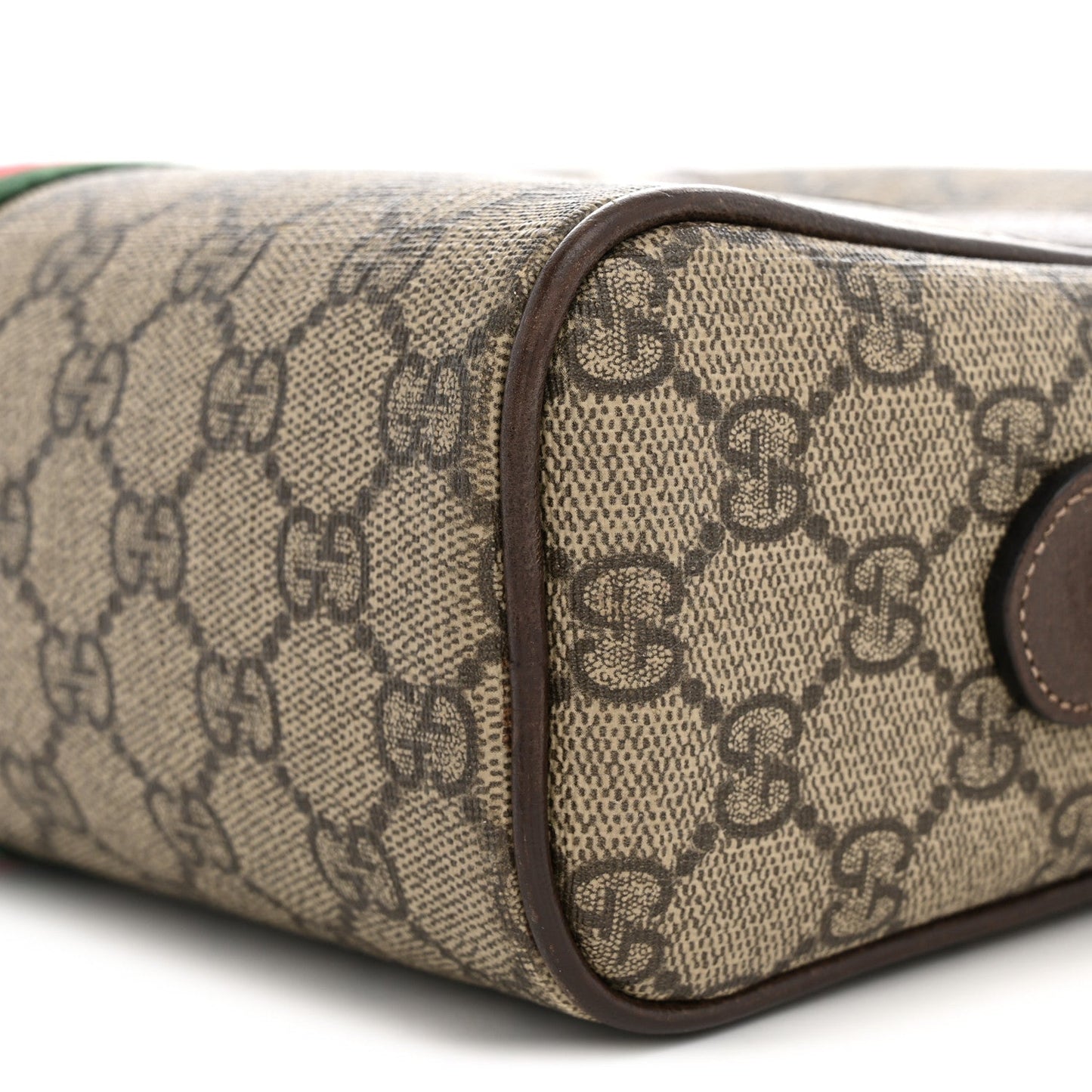 GG Supreme Monogram Web Small Ophidia Shoulder Bag Brown