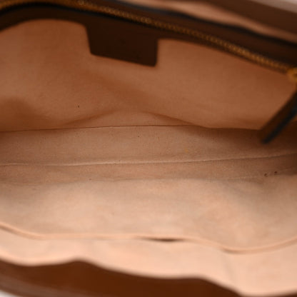 GG Supreme Monogram Azalea Calfskin Web Small Jackie 1961 Hobo Beige Ebony Brown Sugar