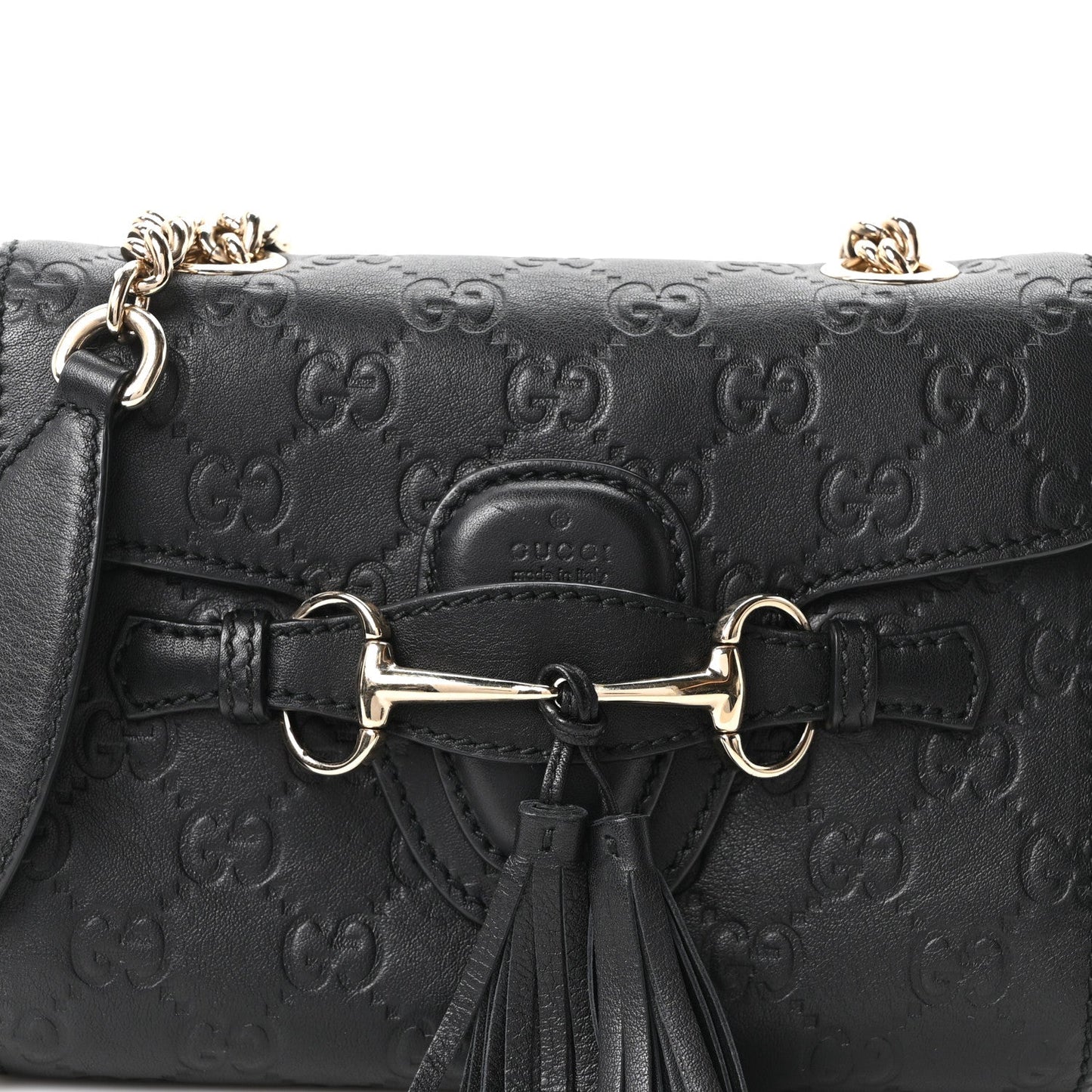 Guccissima Mini Emily Shoulder Bag Black