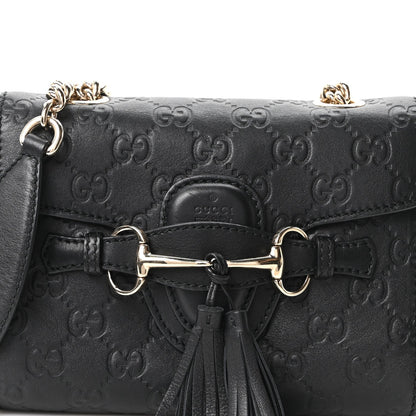 Guccissima Mini Emily Shoulder Bag Black