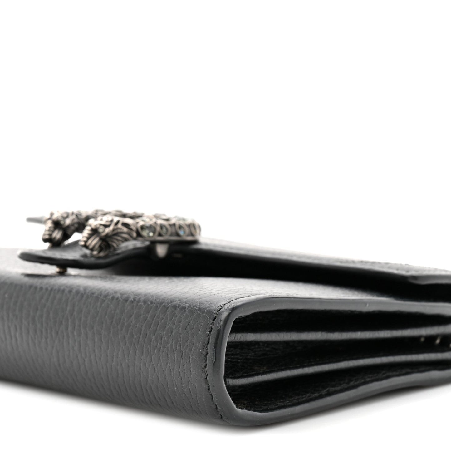 Calfskin Mini Dionysus Chain Wallet Black