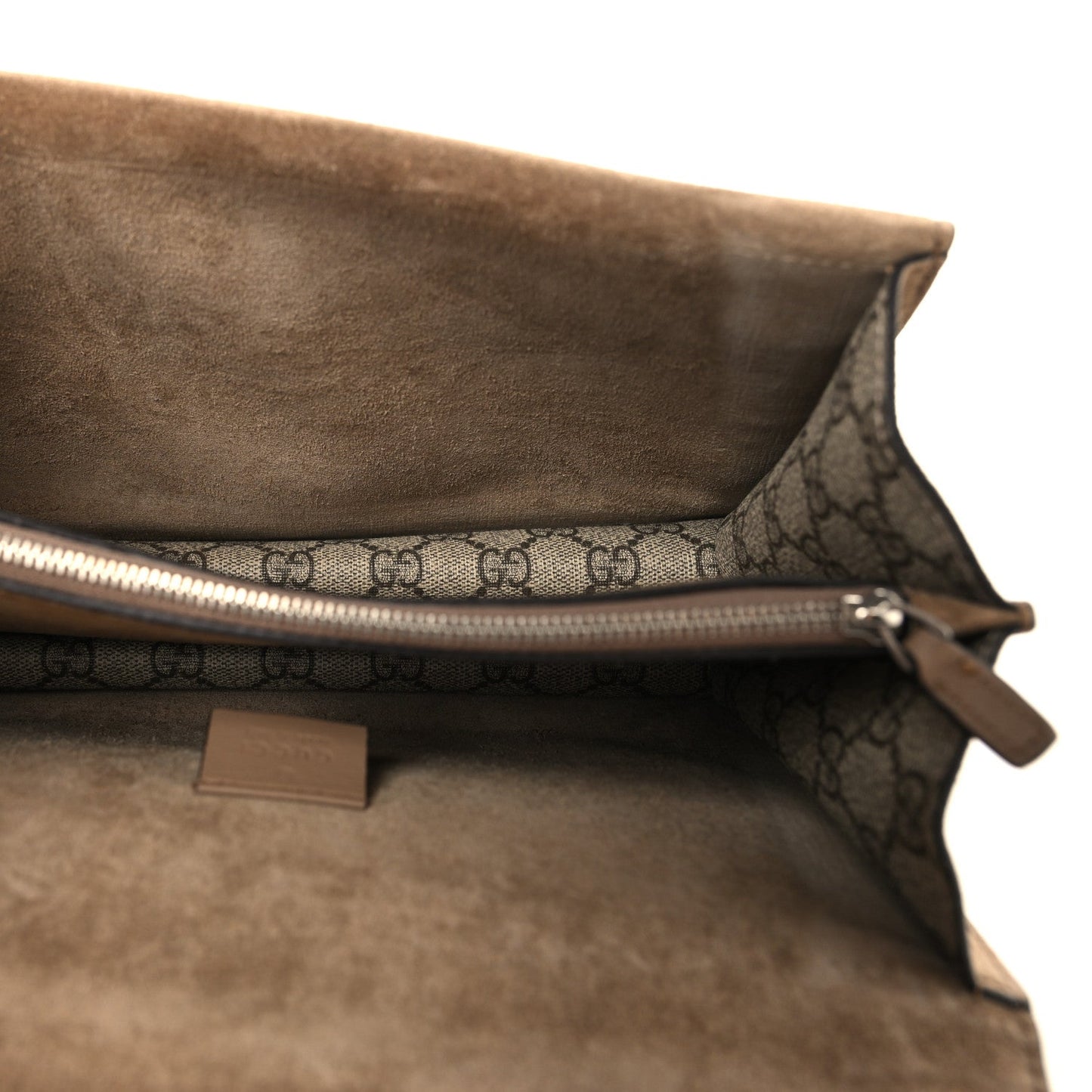 GG Supreme Monogram Small Dionysus Shoulder Bag Taupe