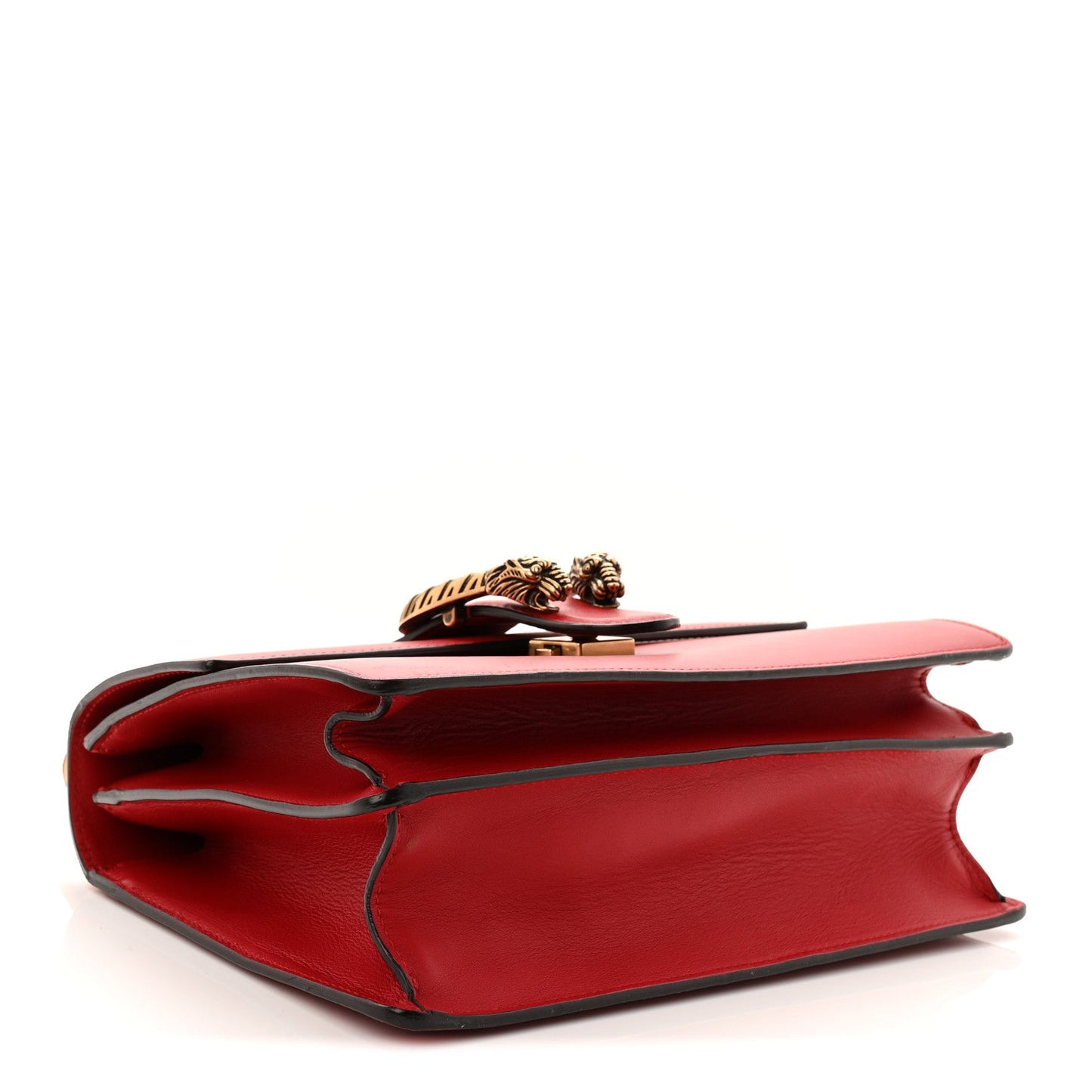 Dollar Calfskin Crystal Web Medium Dionysus Bamboo Top Handle Bag Hibiscus Red Black Diamond