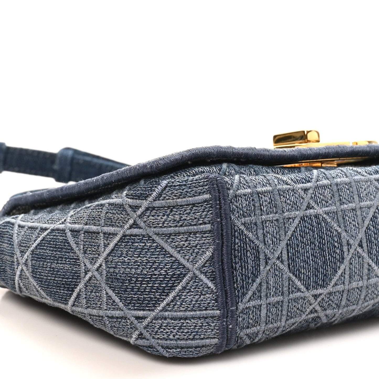 Denim Cannage Small Caro Bag Blue