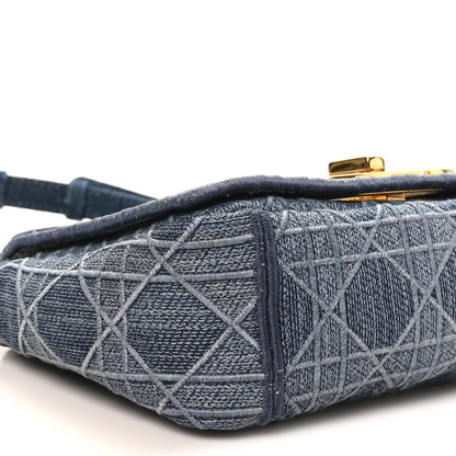 Denim Cannage Small Caro Bag Blue