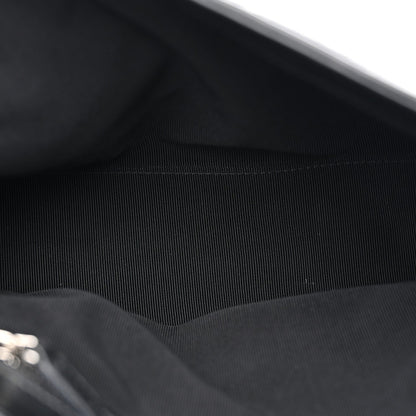 Soft Calfskin Matelasse Monochrome Medium GG Marmont Shoulder Bag Black
