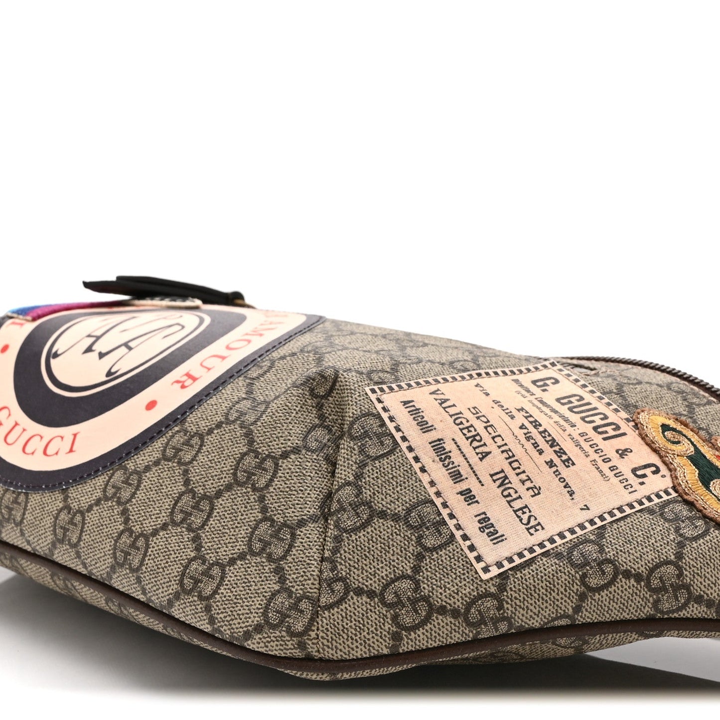 GG Supreme Monogram Courrier Belt Bag Beige New Acero