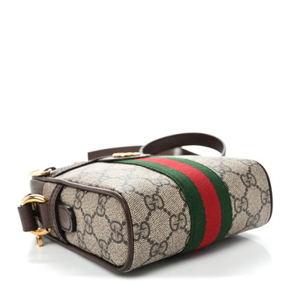GG Supreme Monogram Web Mini Ophidia Messenger Brown Brown