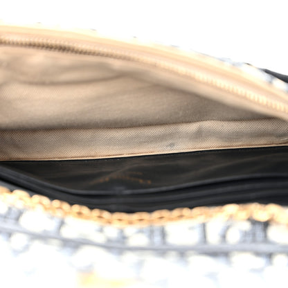 Oblique Saddle Chain Pouch Blue