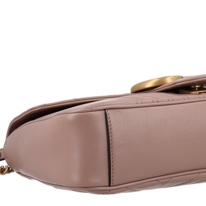 Calfskin Matelasse Medium GG Marmont Shoulder Bag Porcelain Rose