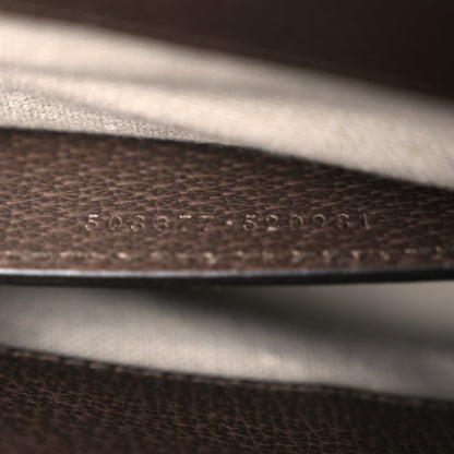 Monogram Jumbo GG Textured Dollar Calfskin Web Small Ophidia Chain Shoulder Bag Camel Ebony New Acero
