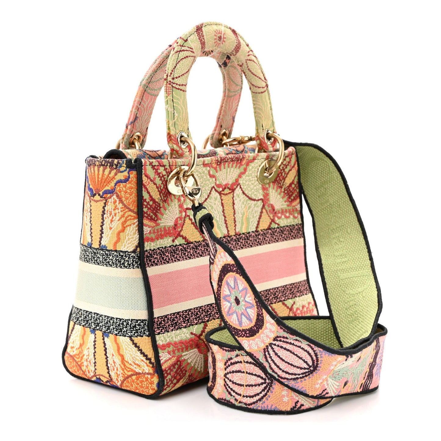 Canvas Embroidered In Lights Medium Lady D-Lite Multicolor