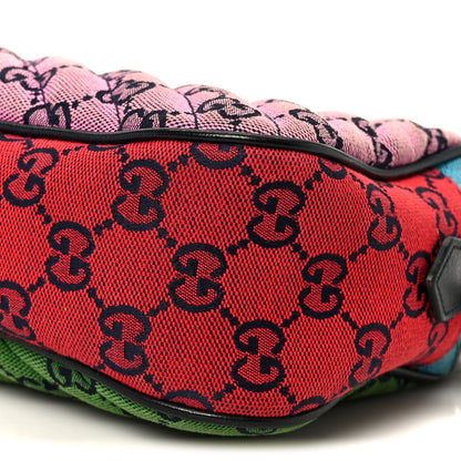 Monogram Multicolor Matelasse Diagonal Small GG Marmont Chain Shoulder Bag Pink Blue Green Red Light Blue