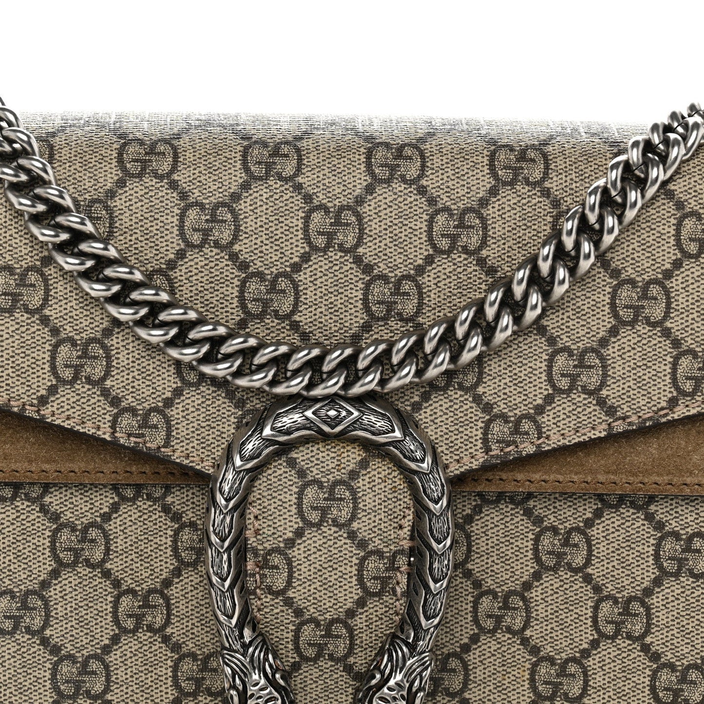 GG Supreme Monogram Small Dionysus Shoulder Bag Taupe