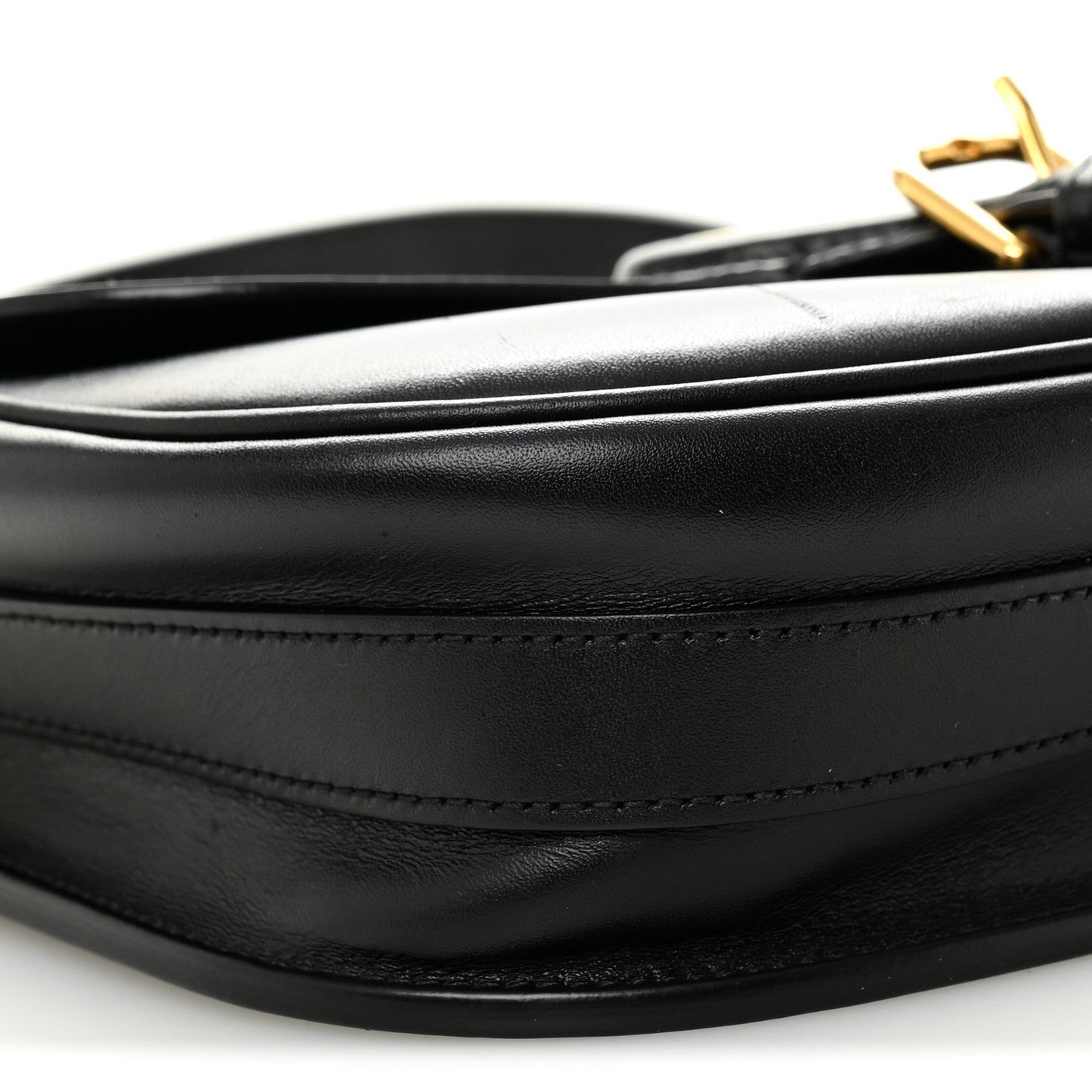 Box Calfskin Medium Bobby Flap Black
