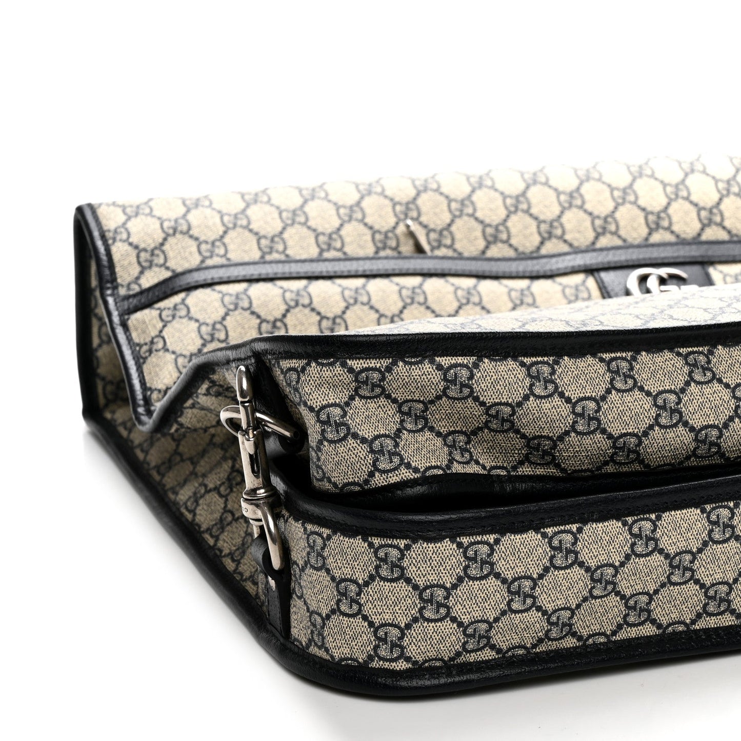 GG Supreme Monogram Web Savoy Garment Bag Beige Blue