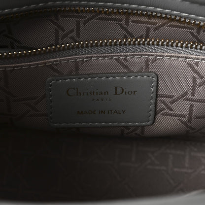 Lambskin Cannage Small My Lucky Badges My Lady Dior Grey