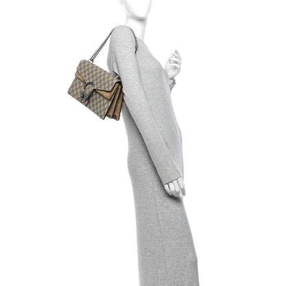 GG Supreme Monogram Small Dionysus Shoulder Bag Taupe