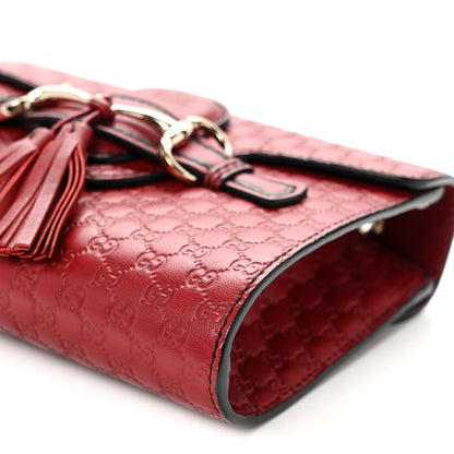 Soft Microguccissima Mini Emily Chain Shoulder Bag Rosso