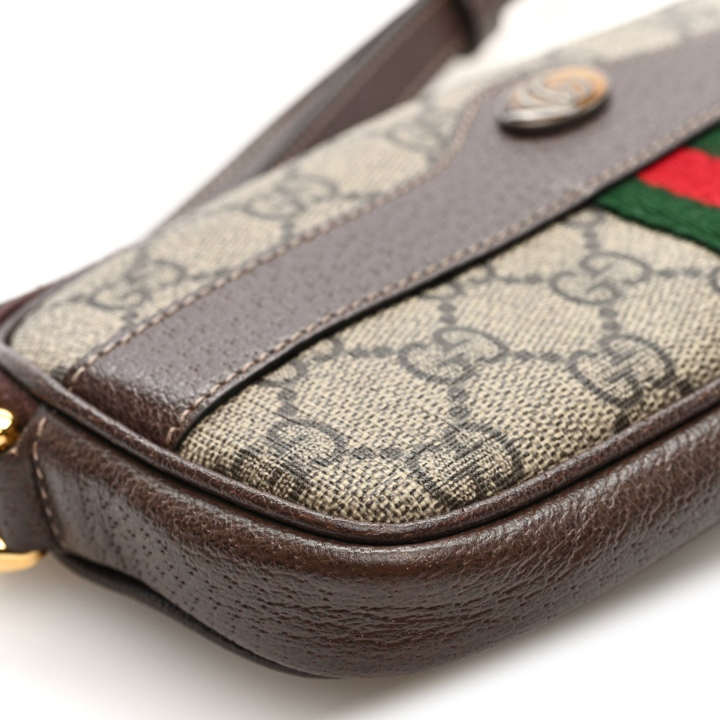 GG Supreme Monogram Web Mini Ophidia GG Bag Brown