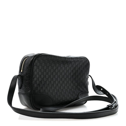 Microguccissima Mini Bree Messenger Bag Black