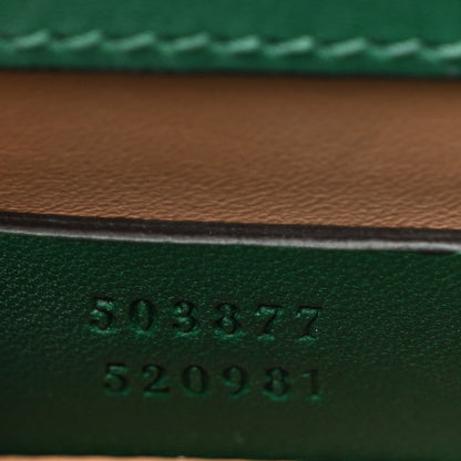 Snakeskin GG Small Ophidia Chain Shoulder Bag Green