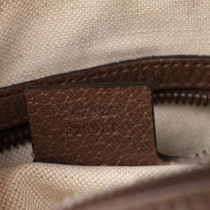 GG Supreme Monogram Web Small Ophidia Messenger Bag Brown
