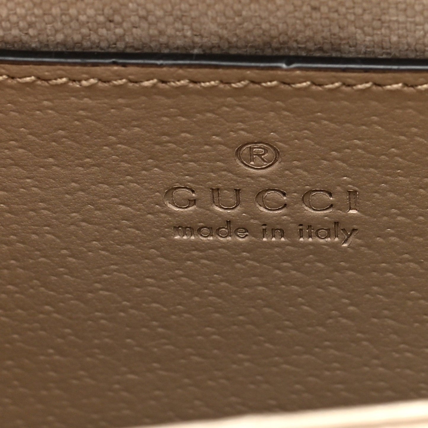 GG Supreme Monogram Textured Dollar Calfskin Web Small Ophidia Chain Shoulder Bag Beige Mystic White Oatmeal