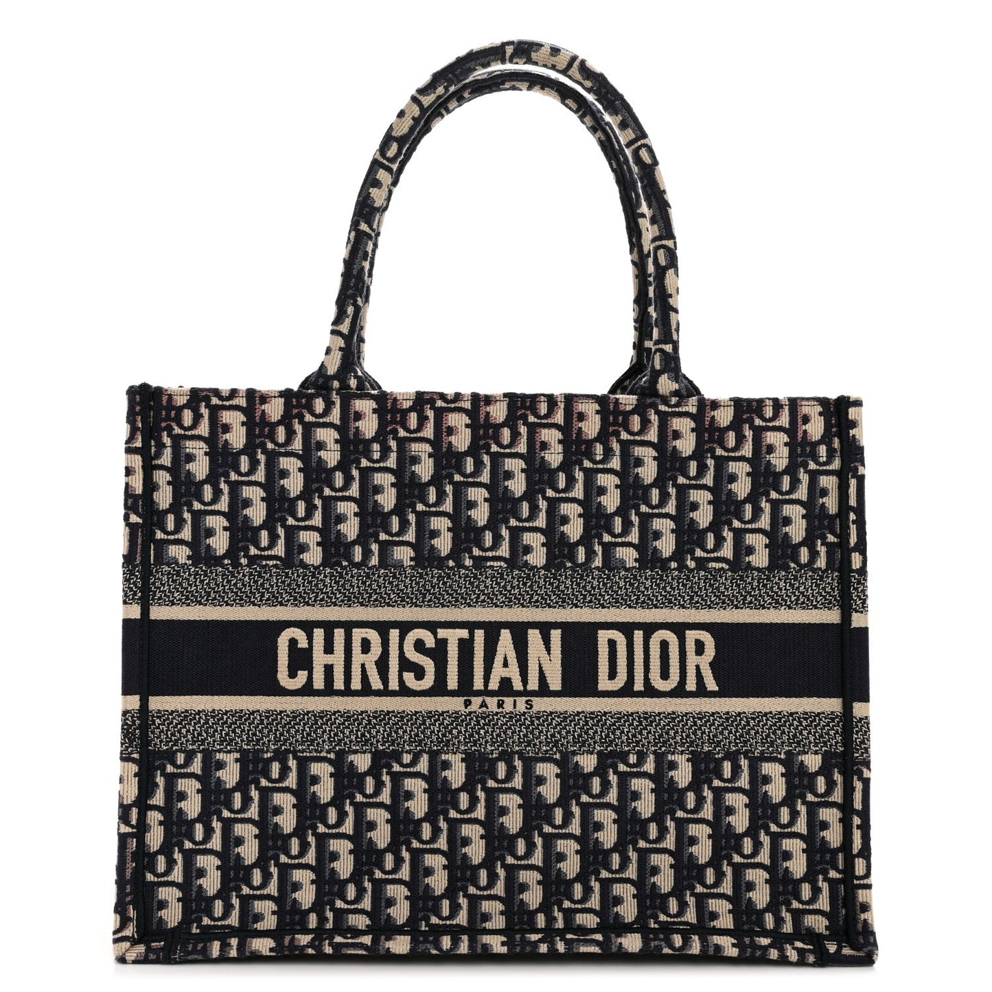 Oblique Medium Book Tote Blue Multicolor