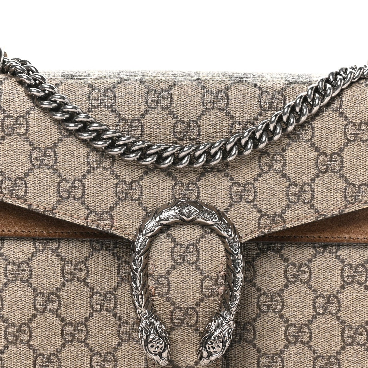 GG Supreme Monogram Small Dionysus Shoulder Bag Taupe
