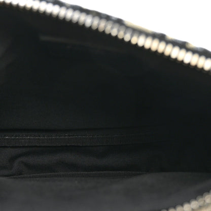 Oblique Jacquard Dior 8 Pouch With Strap Blue Black
