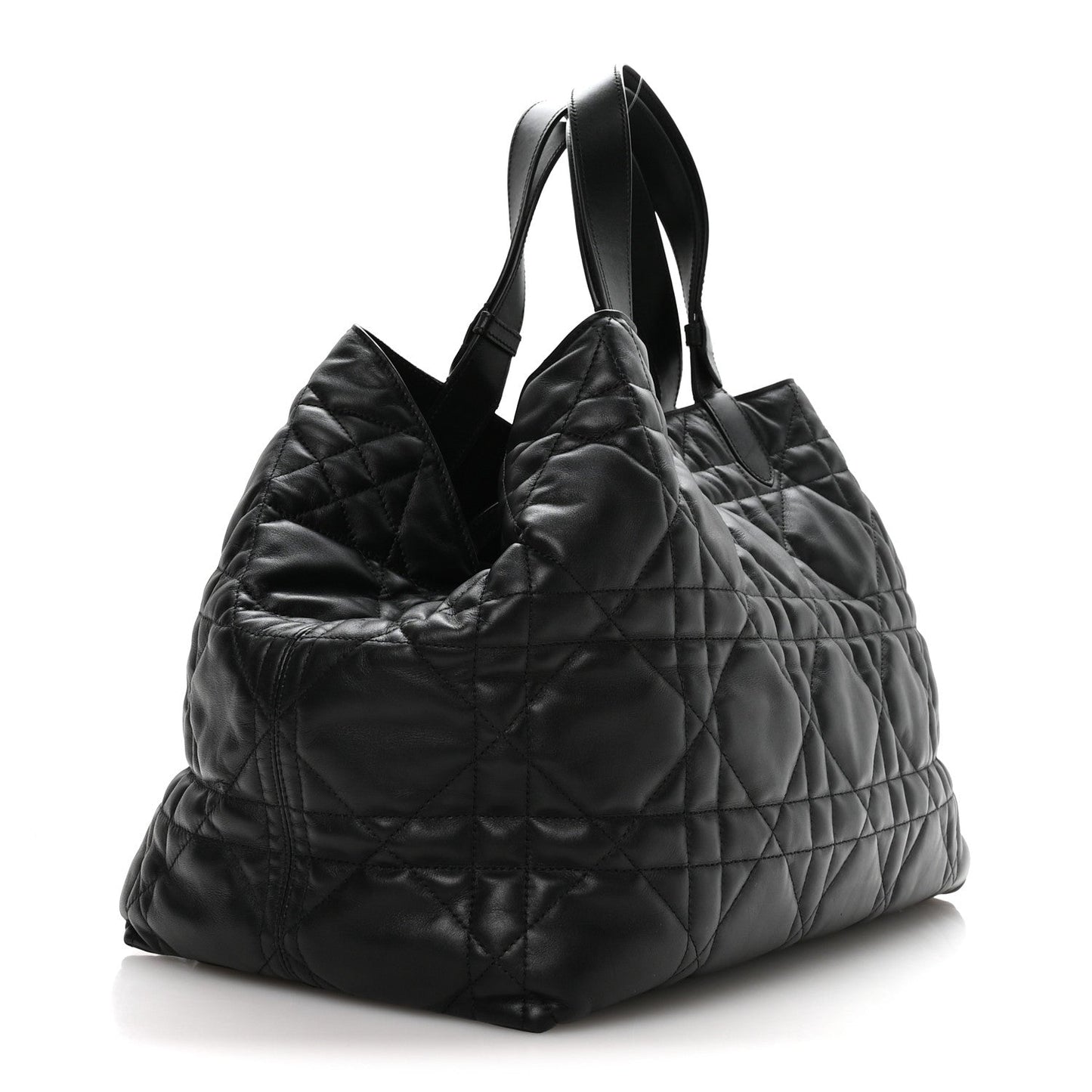 Calfskin Macrocannage Large Toujours Black