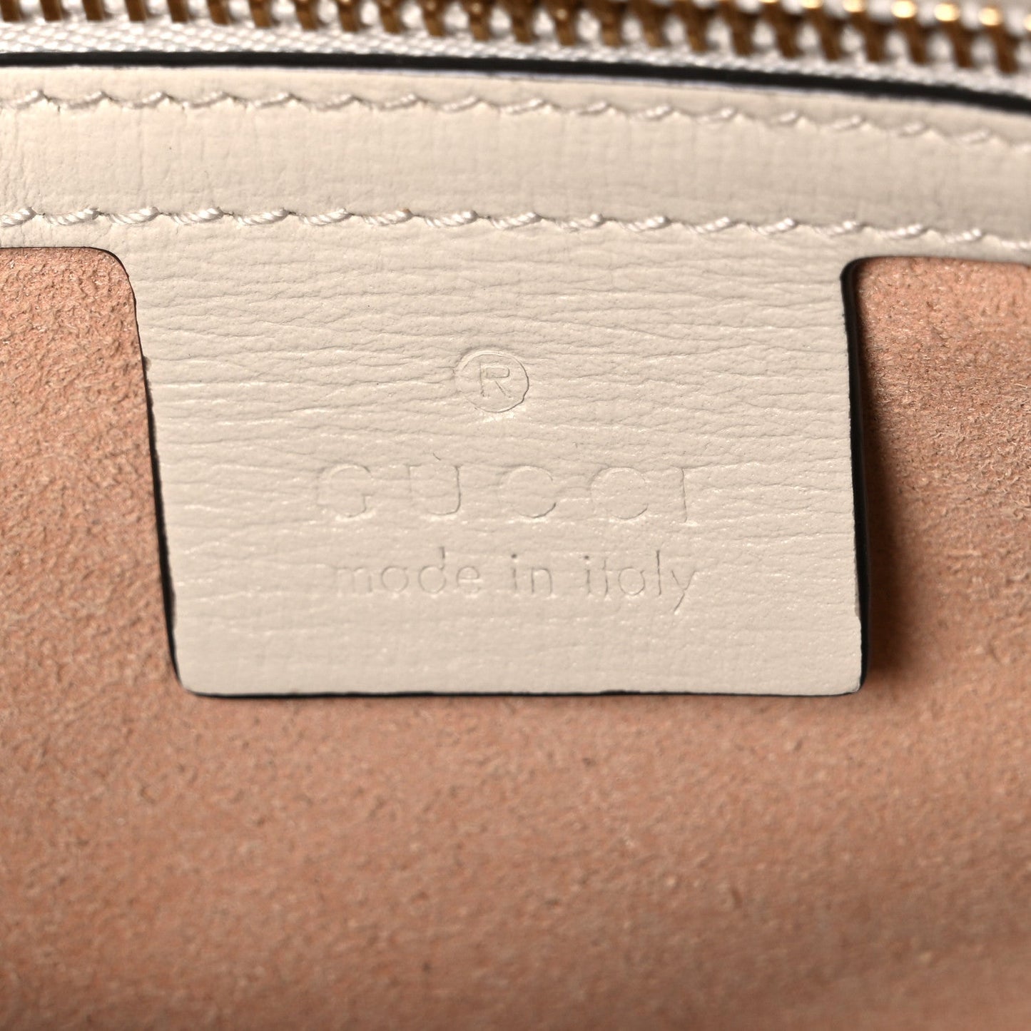 GG Supreme Monogram Small Horsebit 1955 Shoulder Bag Beige Mystic White