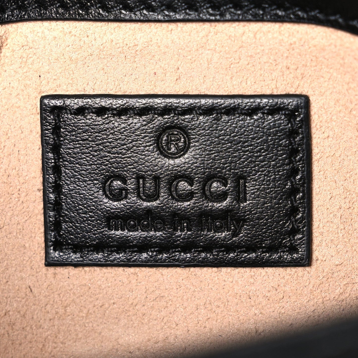 Calfskin Matelasse Monochrome GG Marmont Chain Belt Bag Black