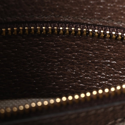 Monogram Jumbo GG Textured Dollar Calfskin Web Small Ophidia Padlock Top Handle Bag Camel Ebony New Acero