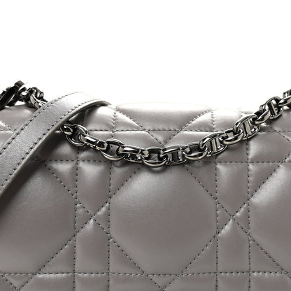 Calfskin Macrocannage Medium Caro Bag Iron Grey