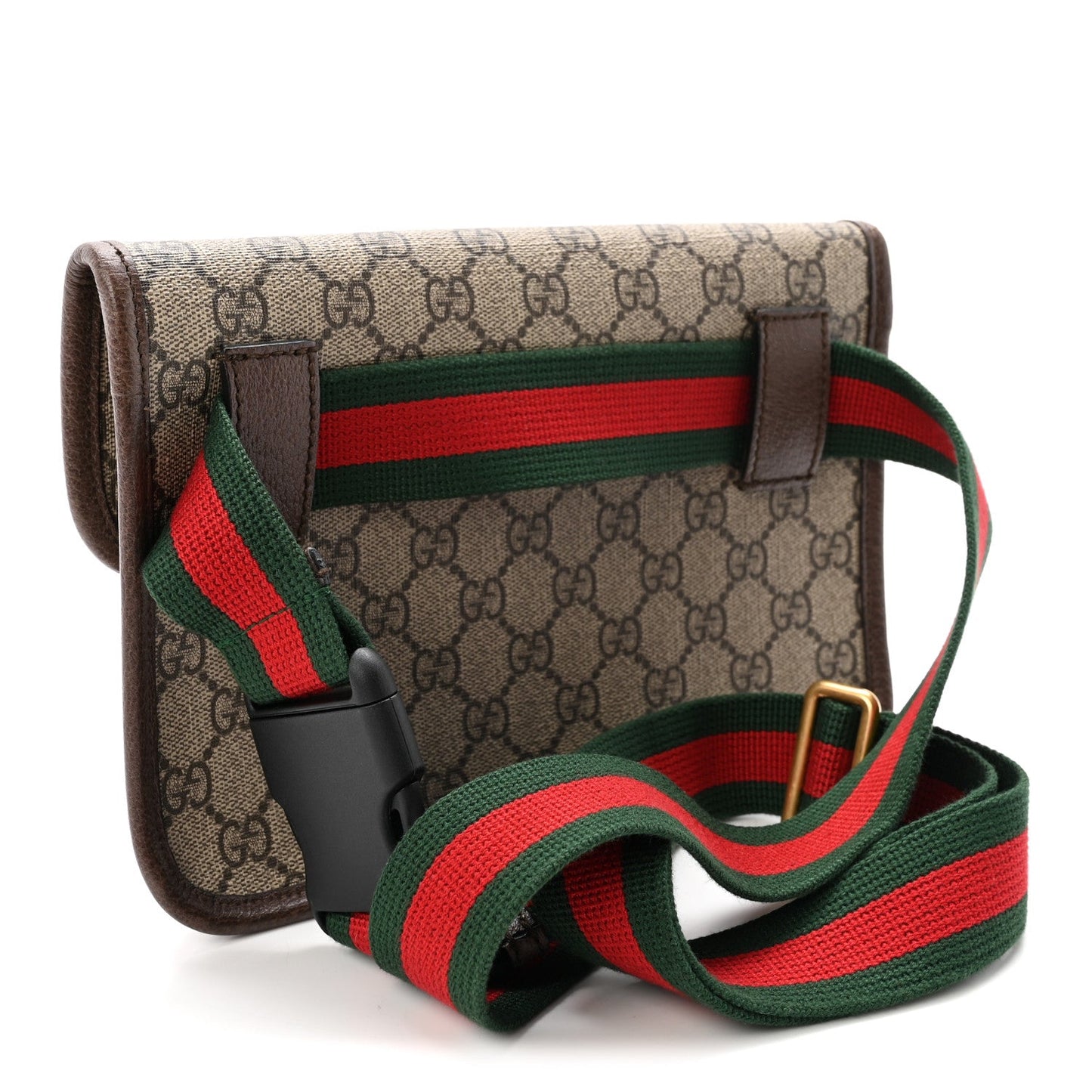 GG Supreme Monogram Neo Vintage Web Belt Bag Brown
