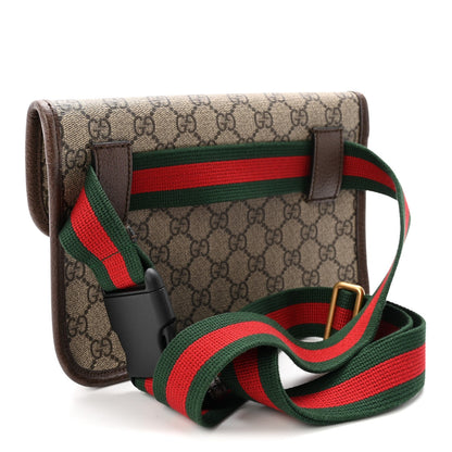 GG Supreme Monogram Neo Vintage Web Belt Bag Brown