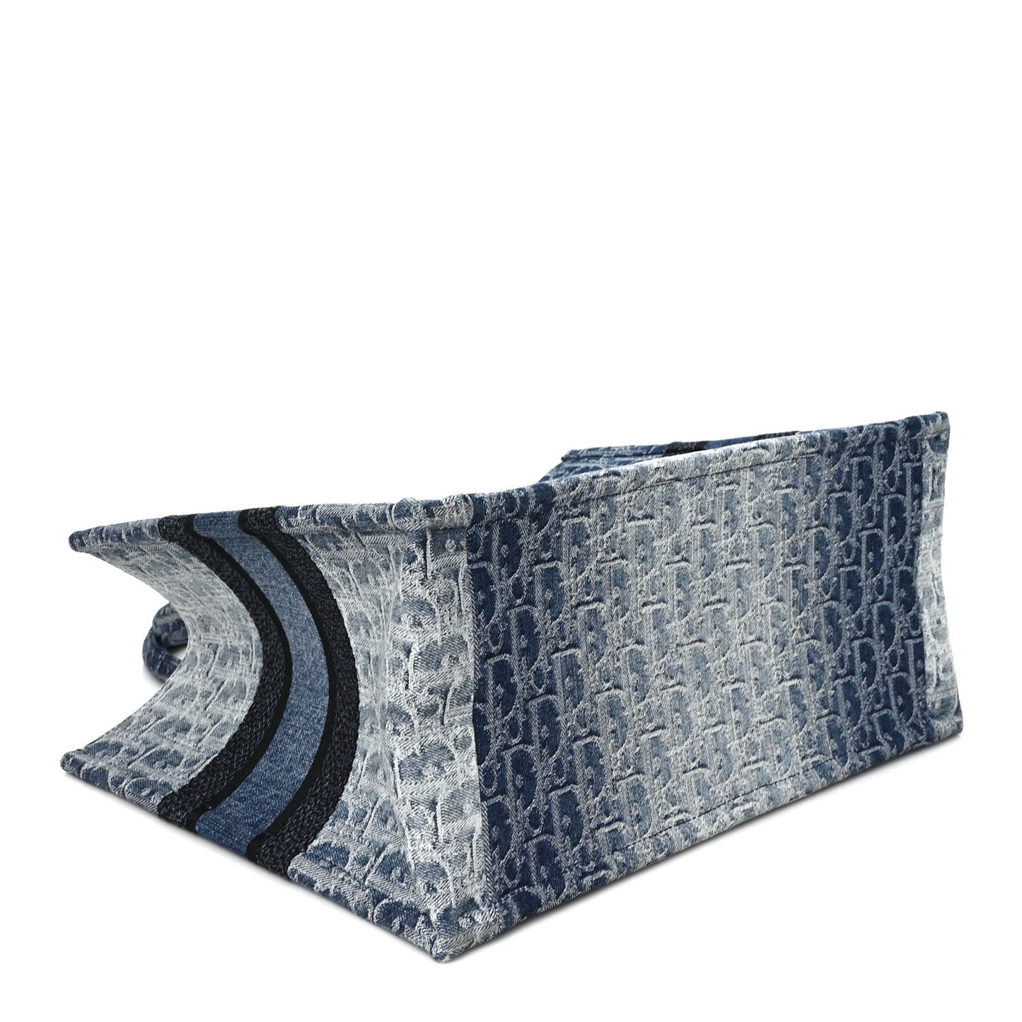 Oblique Denim Medium Book Tote Blue